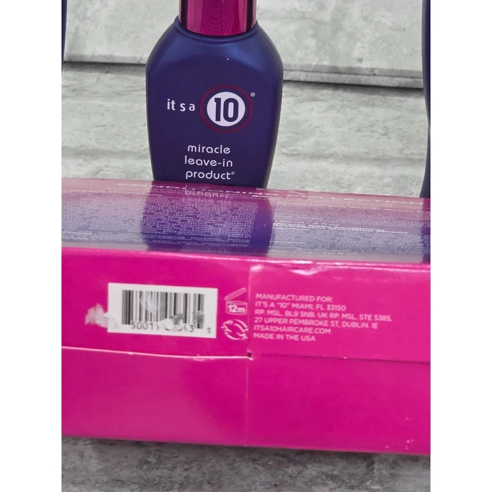 It's a 10 Miracle Moisture Trio Kit Shampoo, Conditioner, Leave In Product New